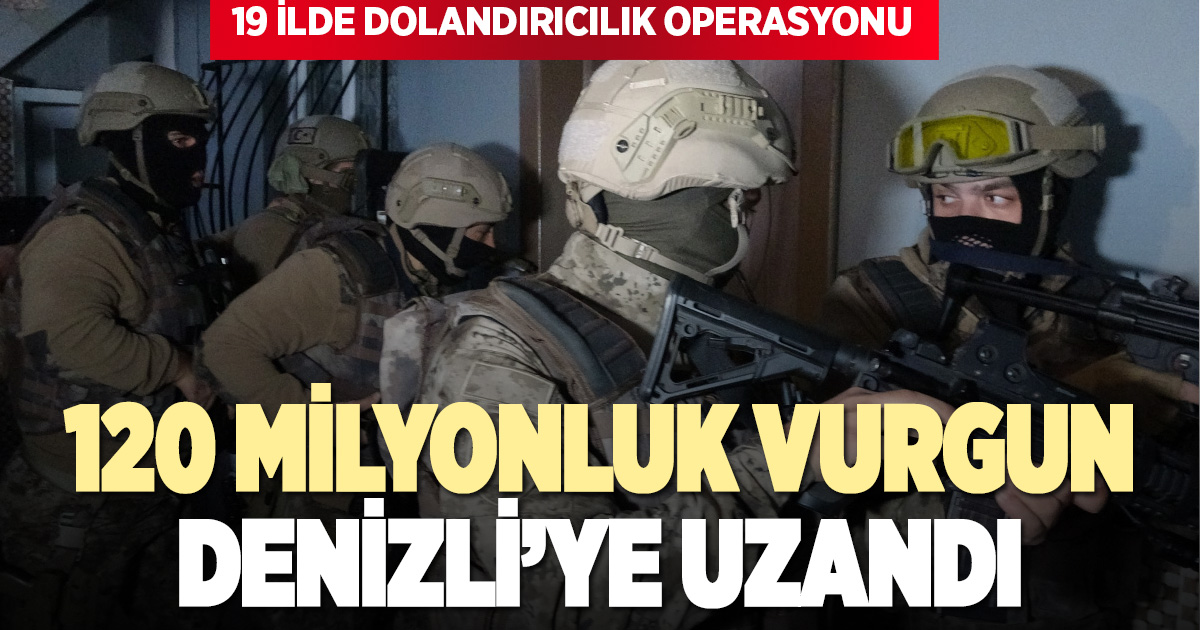 Trabzon merkezli 19 ilde 120 milyonluk dolandırıcılık operasyonu