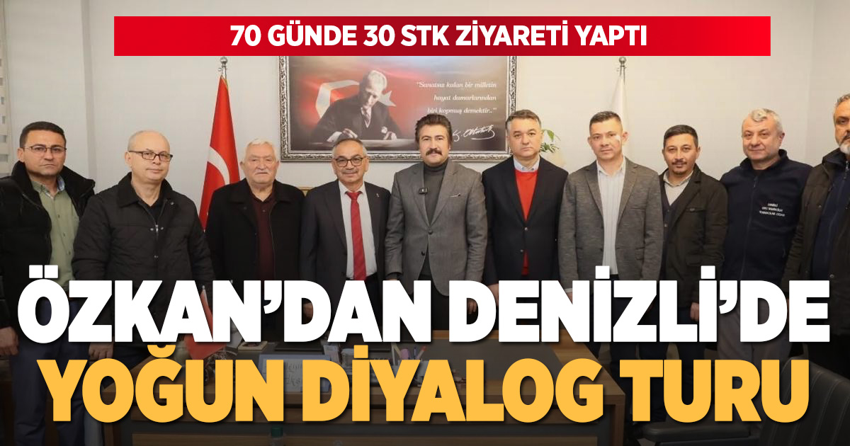 AK Parti Milletvekili Cahit Özkan’dan Denizli’de yoğun diyalog turu: 70 günde 30 STK ziyareti