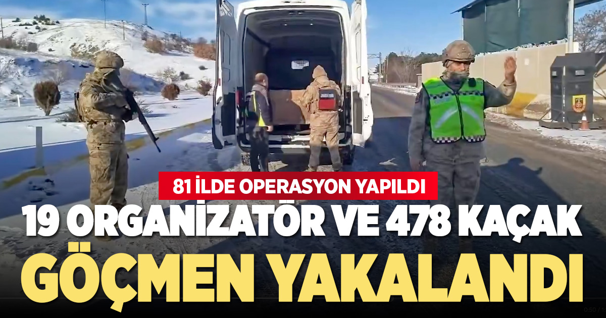 81 ilde göçmen kaçakçılarına büyük darbe