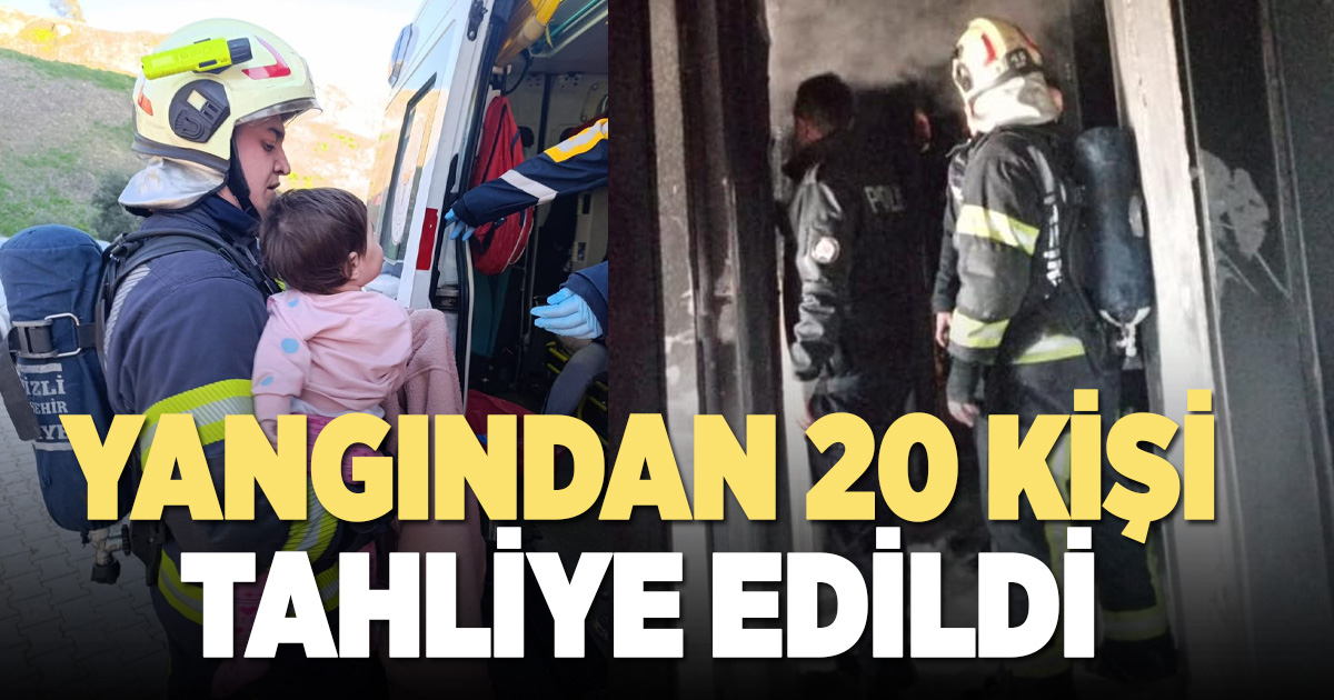Karşıyaka Mahallesi’nde ev yangını paniğe neden oldu: 20 kişi tahliye edildi