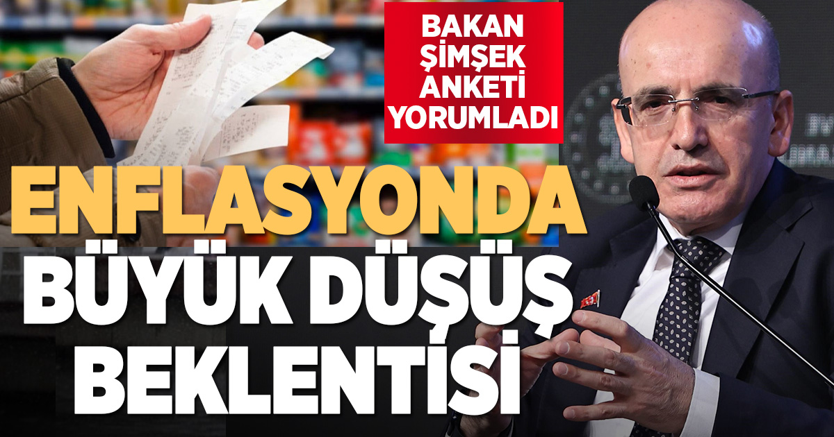 Bakan Şimşek’ten ‘enflasyon beklentisi anketi’ değerlendirmesi