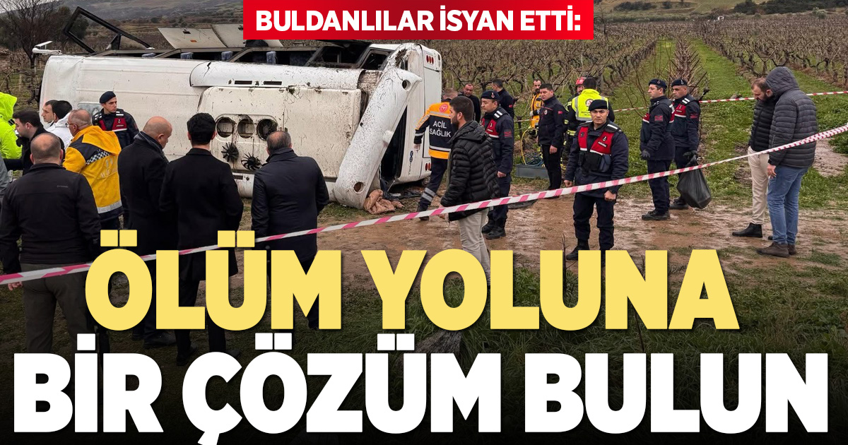 Buldanlılar, “Ölüm yolu” dedikleri yolun bir an önce yapılmasını istiyor
