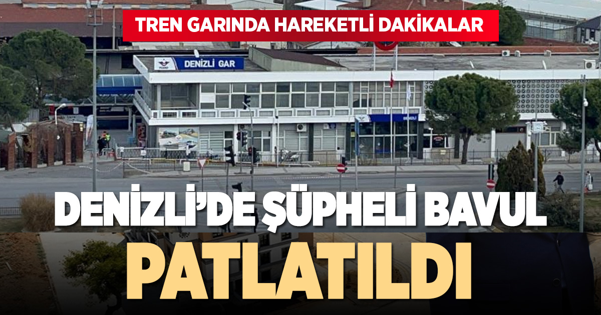Tren garı önünde unutulan valiz bomba paniğine neden oldu