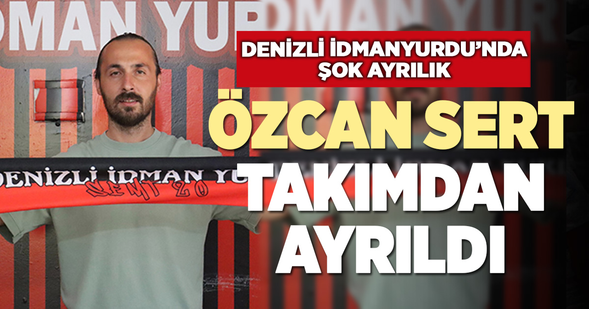 Teknik Direktör Özcan Sert görevinden ayrıldı