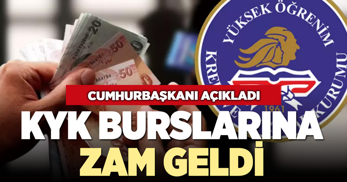 ⁠Cumhurbaşkanı Erdoğan duyurdu: Öğrenci burslarına yüzde 33 zam  