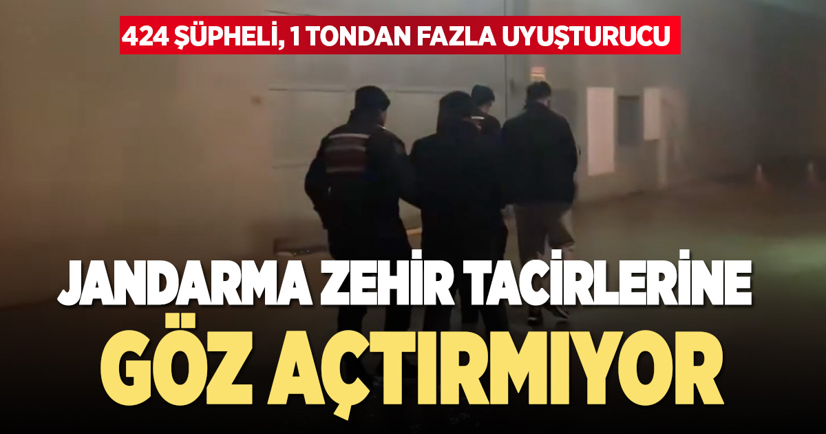 63 ilde uyuşturucu operasyonu: 1 tonun üzerinde madde ele geçirildi, 424 gözaltı