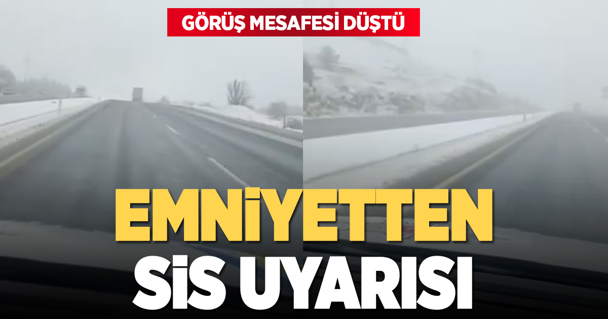 Denizli Emniyeti’nden uyarı: Görüş mesafesi 50 metreye düştü