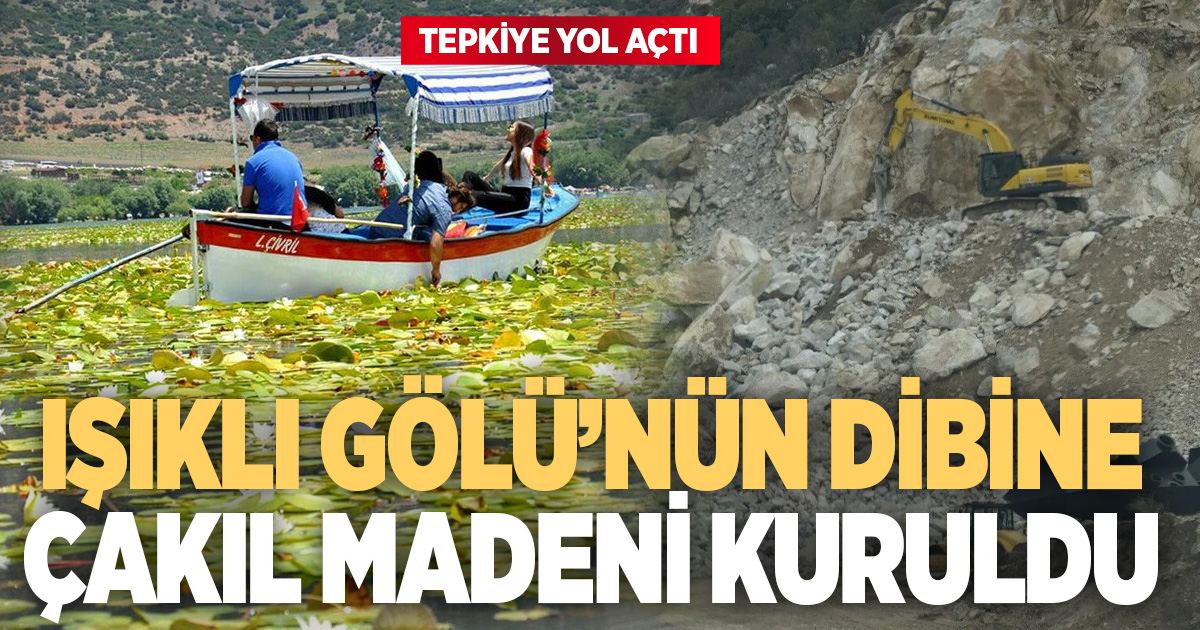 Çivril’de nilüfer turlarına yakın maden ocağı tepkiye neden oldu