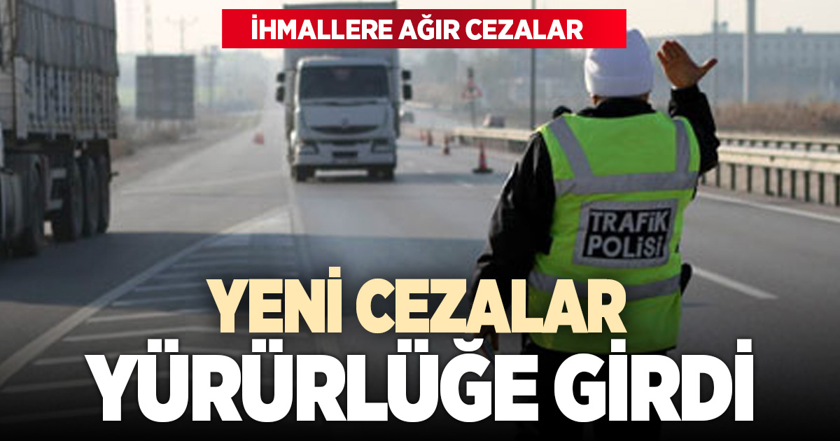 Yeni trafik cezaları yürürlükte: İhlallere ağır yaptırımlar