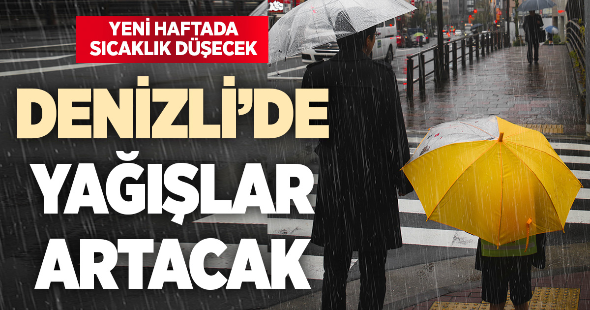 Denizli’de sıcaklık düşüyor