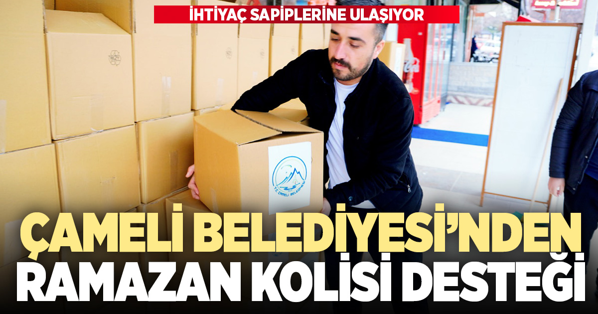 Çameli Belediyesi’nden Ramazan kolisi desteği