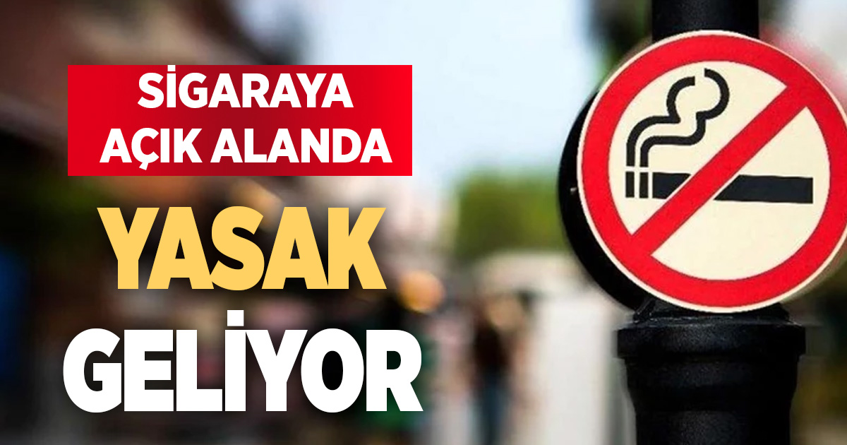 Açık Alanlarda Sigara Dönemi Bitiyor