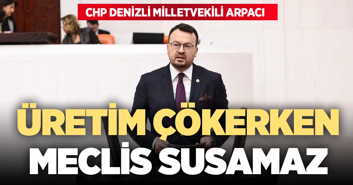 CHP’li Arpacı: Sanayi Çökertilirken, Üretim Tasfiye Edilirken Bu Meclisin Susma Hakkı Yoktur