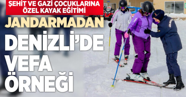 Şehit ve gazi çocuklarına özel kayak eğitimi: Jandarmadan güzel vefa örneği