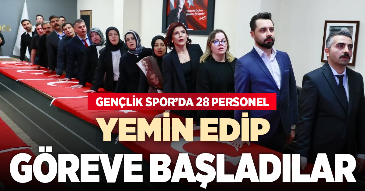 Sözleşmeli personel yemin ederek kadroya geçti