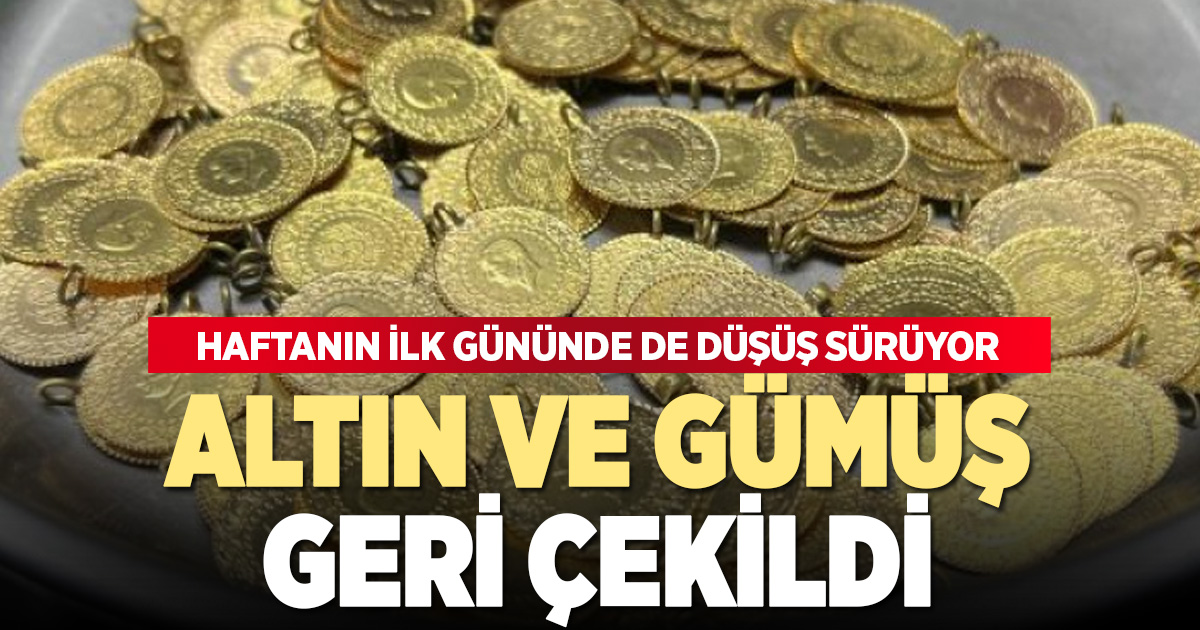 Altın ve gümüşte sert geri çekilme