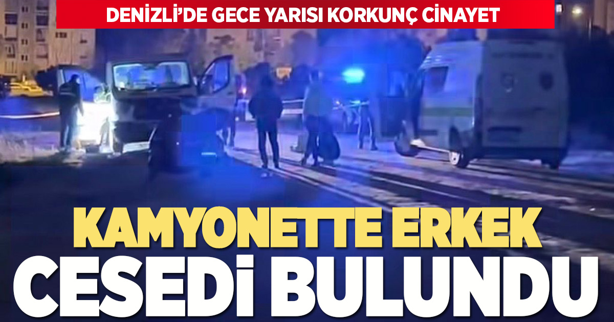 Park halindeki kamyonette korkunç cinayet