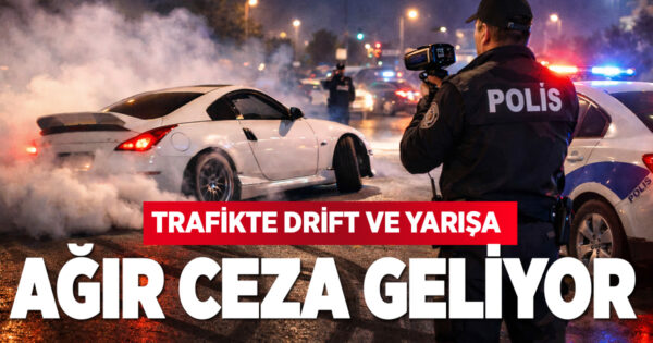 Trafikte yeni dönem: Drift ve yarışa ağır cezalar
