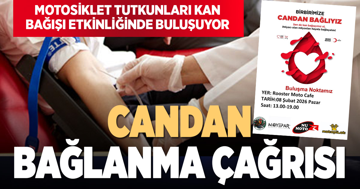 Motosiklet tutkunlarından kan bağışına çağrı