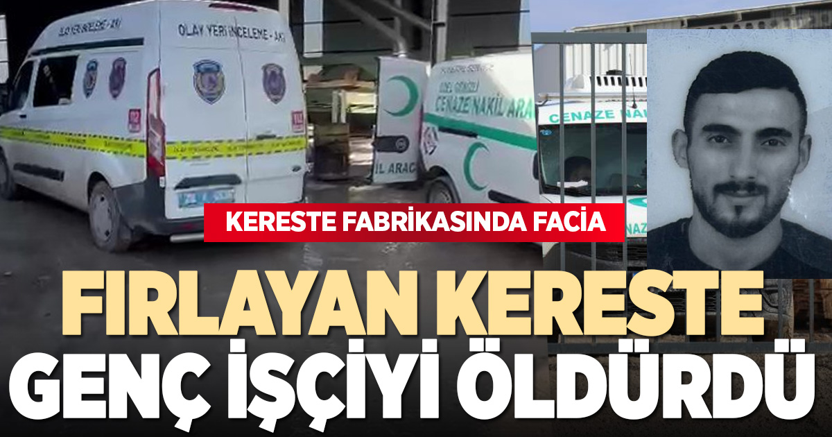 Kereste makinesinden fırlayan parça işçinin ölümüne neden oldu