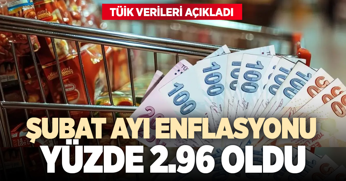 Şubat ayı enflasyon rakamları açıklandı
