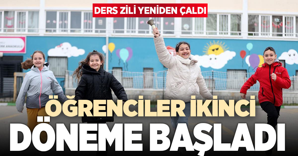 Ders zili yeniden çaldı: Öğrenciler ikinci döneme başladı