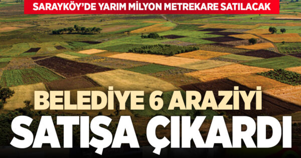 Belediye, yüzölçümü 500 bin metrekareyi bulan arazi satacak