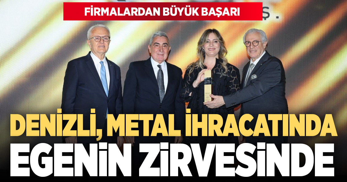 Metal ihracatında Denizli firmaları Ege’nin zirvesinde