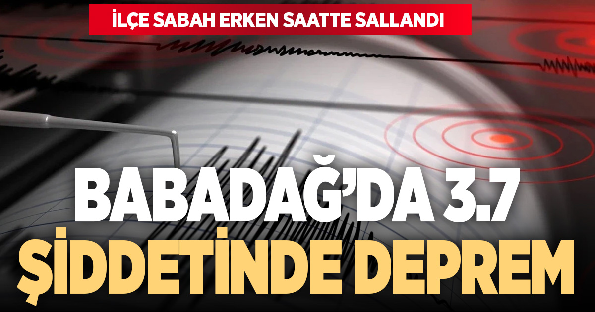 Denizli'de 3.7'lik deprem uykudan uyandırdı