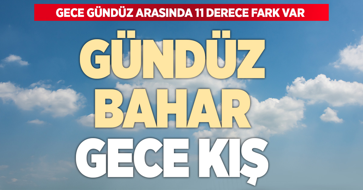 Denizli’de gündüz bahar, gece kış