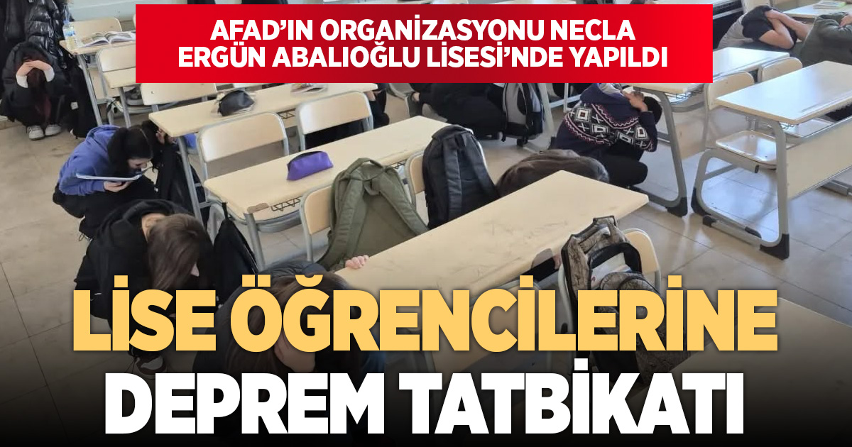 Deprem Haftası’nda Denizli’de gençlere deprem tatbikatı