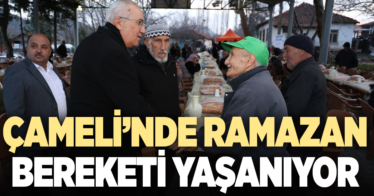 Çameli’de Ramazan bereketi paylaşılmaya devam ediyor