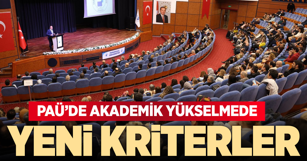 PAÜ’de akademik yükseltme kriterleri yenilendi