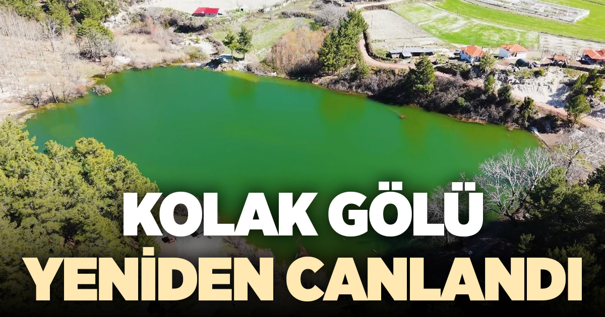 Kolak Gölü yeniden canlandı