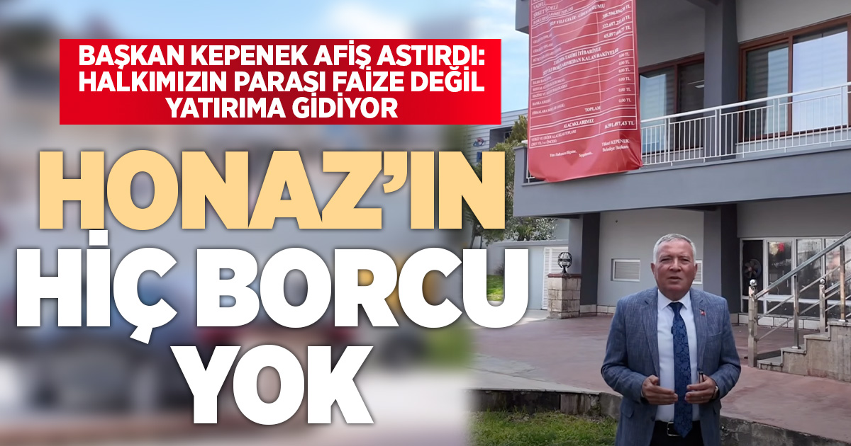 Başkan Kepenek: Halkımızın parası faize değil yatırıma gidiyor