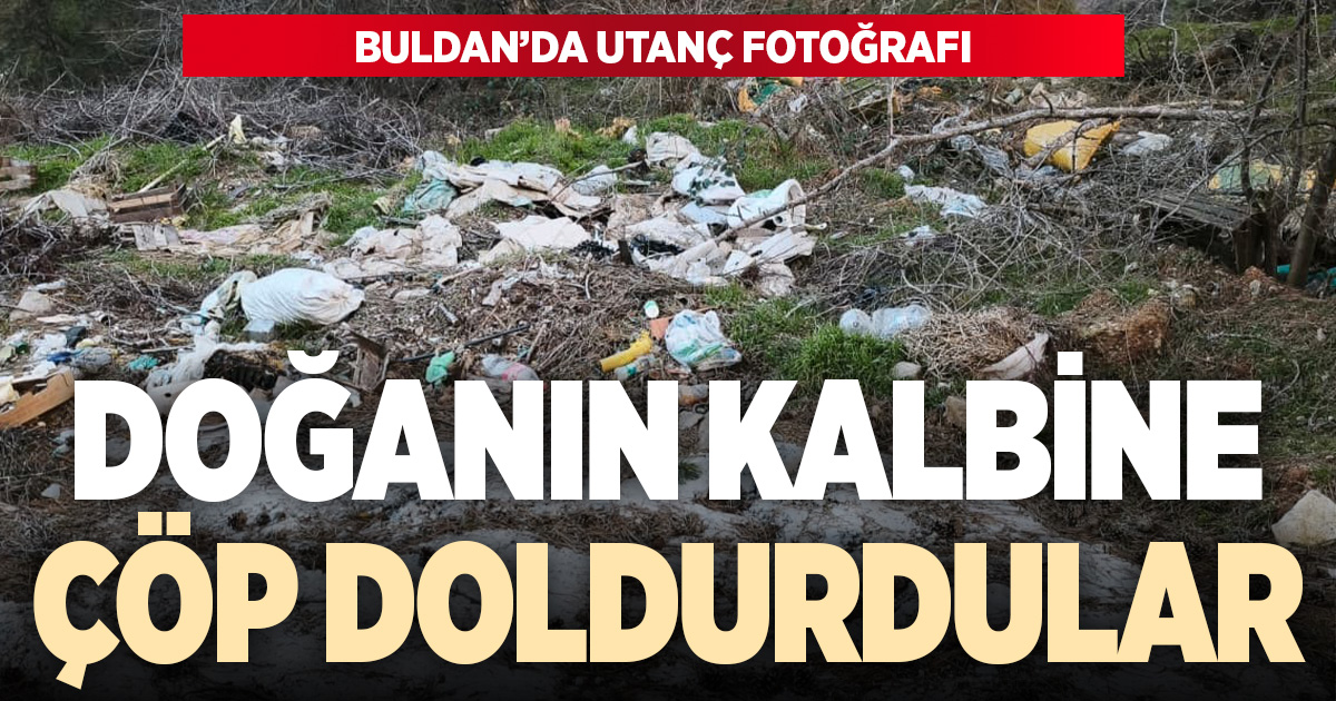 Doğanın kalbine çöp doldurdular