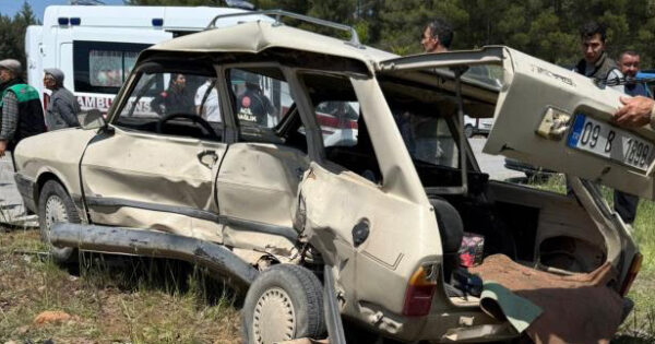 Muğla-Denizli yolunda feci kaza: 1 ölü, 1 yaralı 