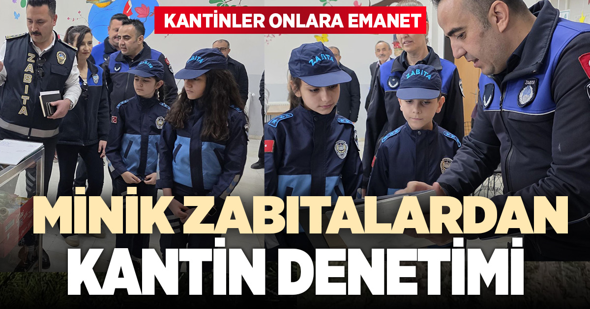 Pamukkale’nin minik zabıtaları görev başında: Kantinler artık onlara emanet