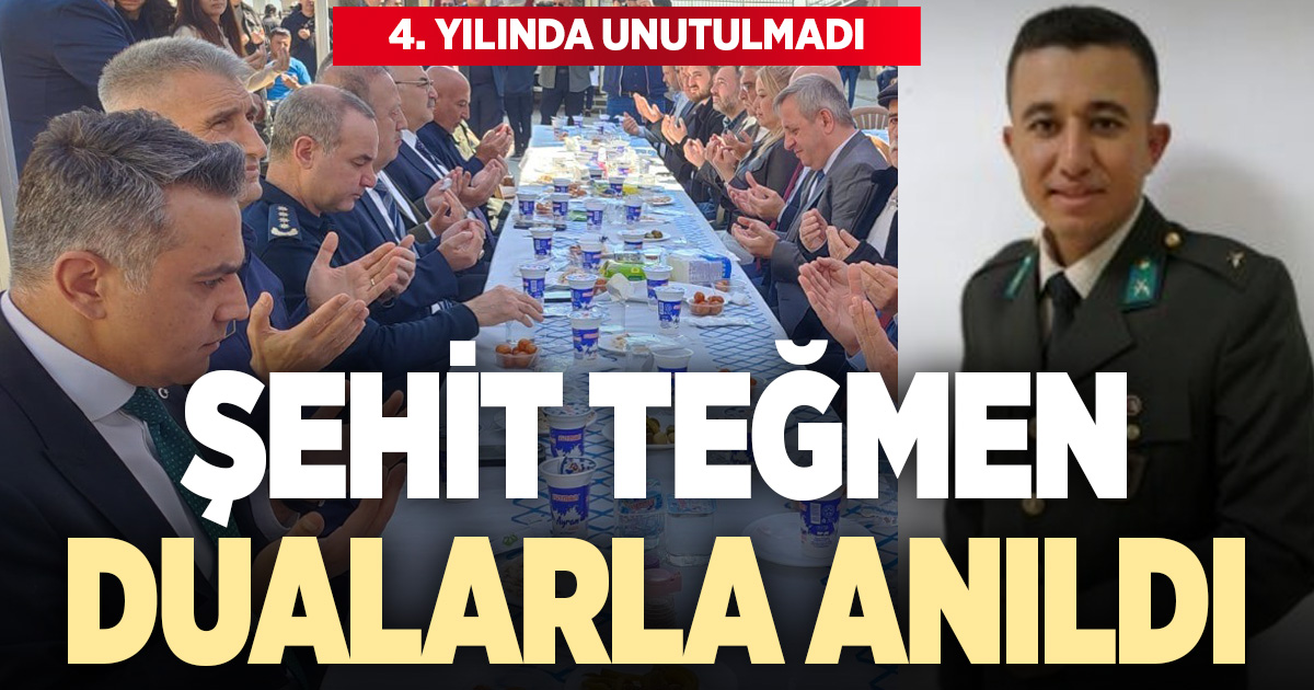 Şehit Teğmen Bekir Can Kerek, şehadetinin 4. yılında dualarla anıldı