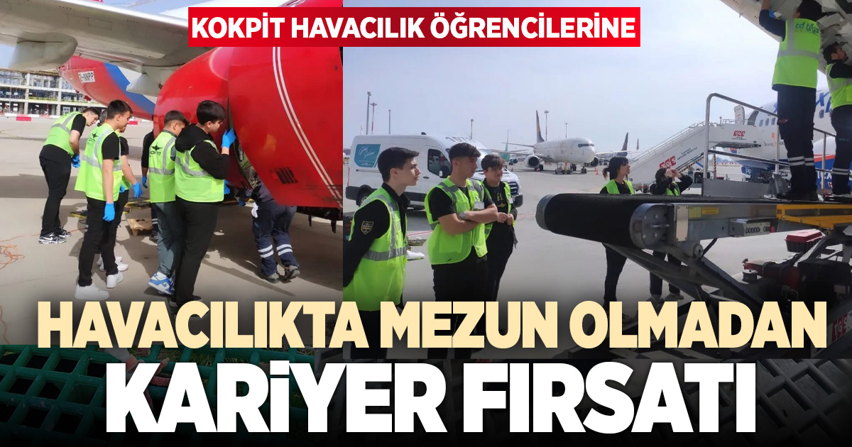KOKPİT Havacılık Lisesi öğrencilerine mezun olmadan kariyer fırsatı: 15 Öğrenci Turkish Technic tarafından kabul edildi