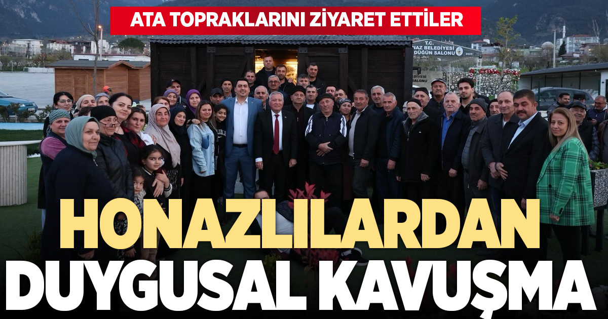 Ata topraklarını ziyaret eden Honazlılardan duygusal kavuşma
