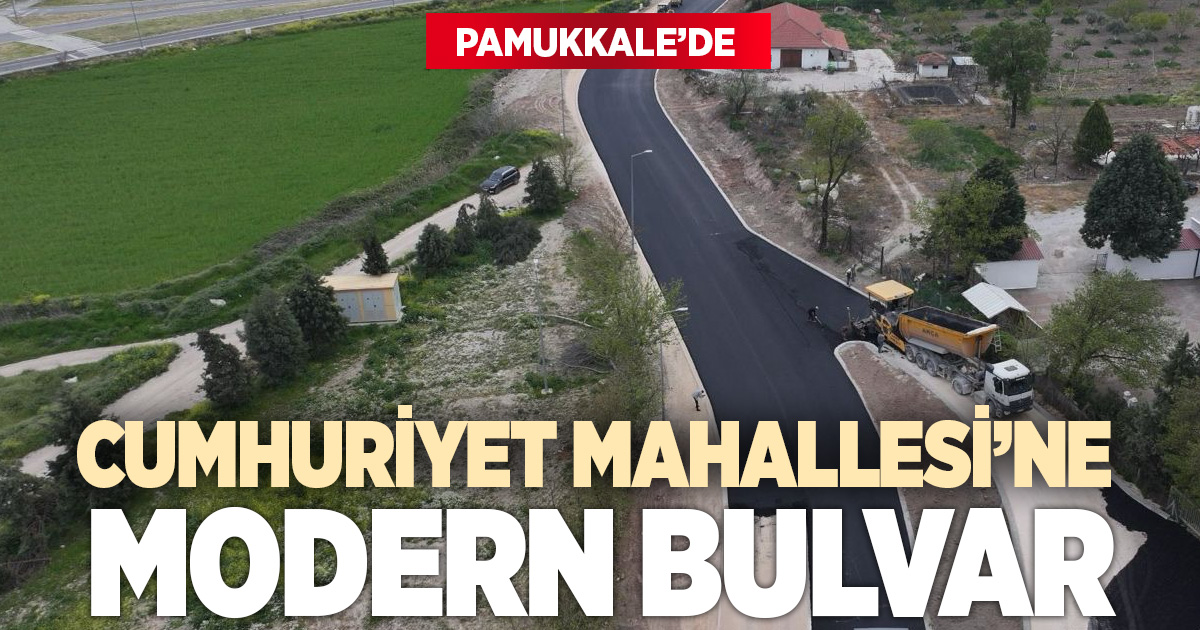 CUMHURİYET MAHALLESİ’NE 12 METRELİK MODERN BULVAR