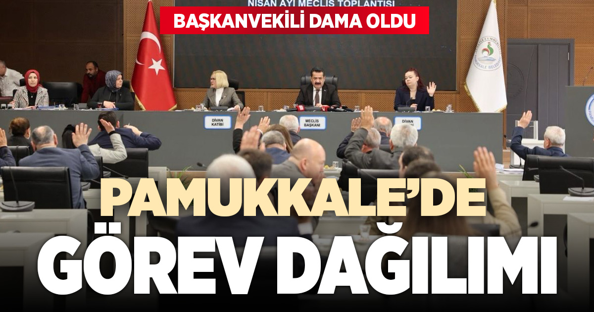 PAMUKKALE BELEDİYE MECLİSİ’NDE GÖREV DAĞILIMI TAMAMLANDI