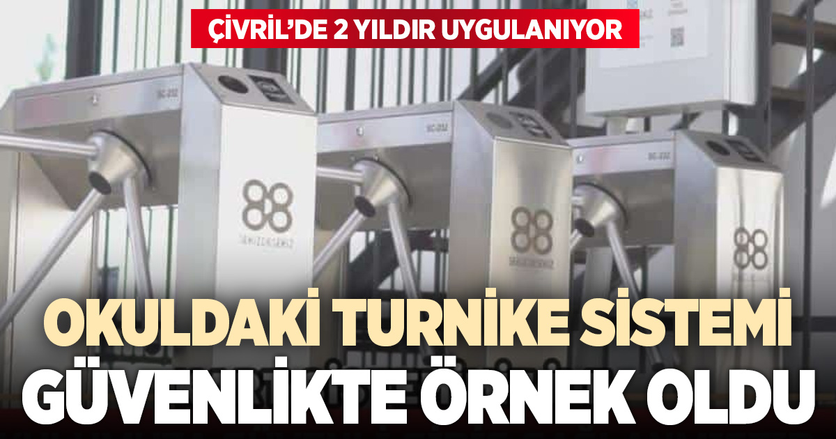 Çivril’deki turnike sistemi okul güvenliğinde örnek oldu