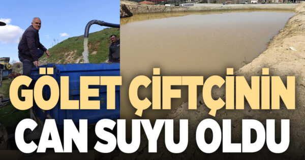 Buldan’da dolan gölet çiftçinin can suyu oldu