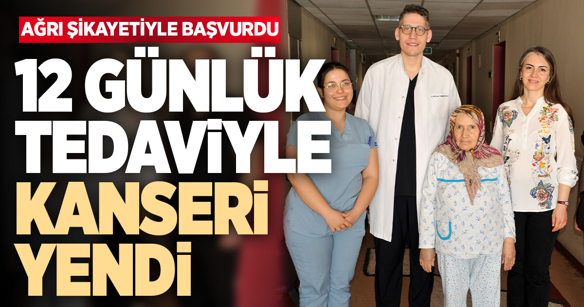 Yumurtalık kanseri teşhisi konulan hasta 12 günde sağlığına kavuştu