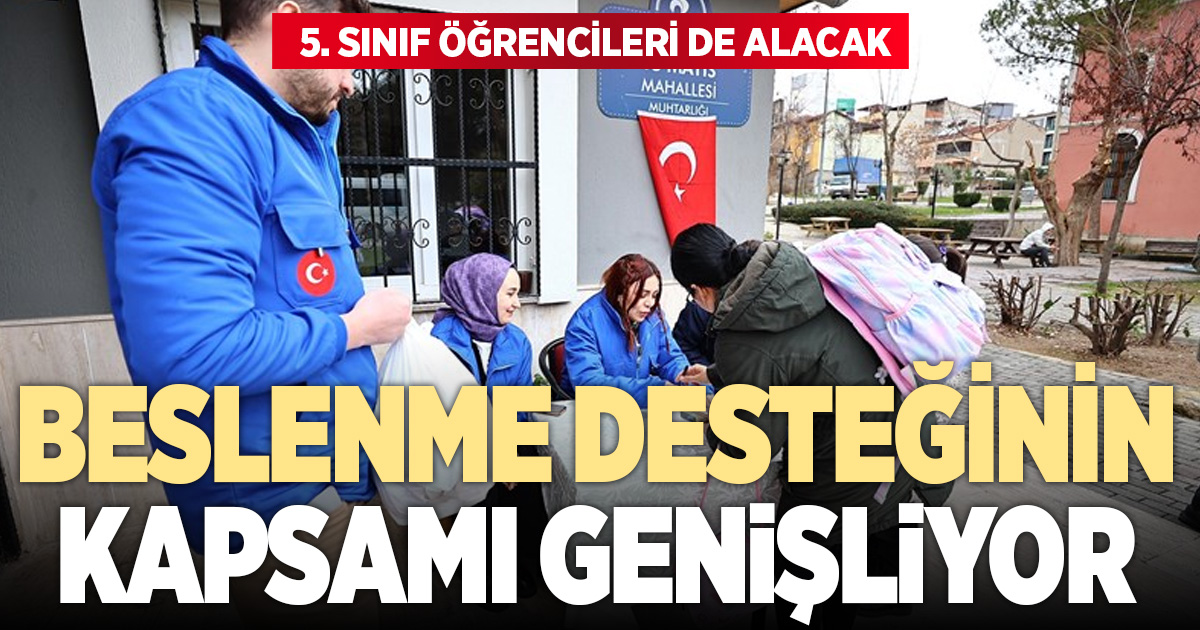 Denizli’de 5’nci sınıfa giden öğrenciler de beslenme desteğinden yararlanabilecek
