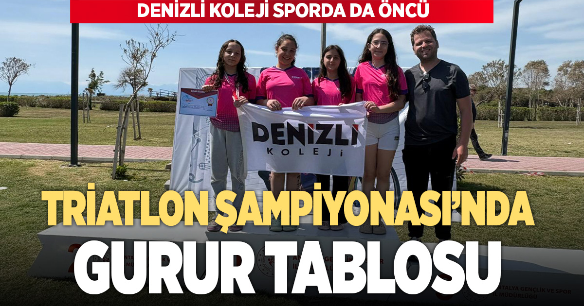 ​DENİZLİ KOLEJİ SPORDA DA ÖNCÜ: TRİATLON ŞAMPİYONASI’NDA GURUR TABLOSU