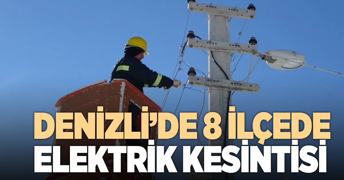 AYDEM Denizli’de 8 İlçeyi Kapsayan Elektrik Kesintisi Programını Duyurdu
