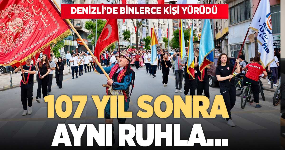 Denizli’de 107 yıllık gurur: Milli Mücadele ruhu sonsuza kadar yaşayacak